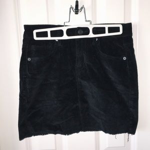 Brandy Melville Black Corduroy Skirt