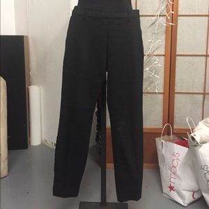 High-waisted cropped dress pants