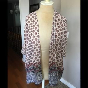 Multi color light weight cardigan