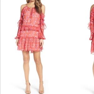 Bohemian Style Cold Shoulder Dress