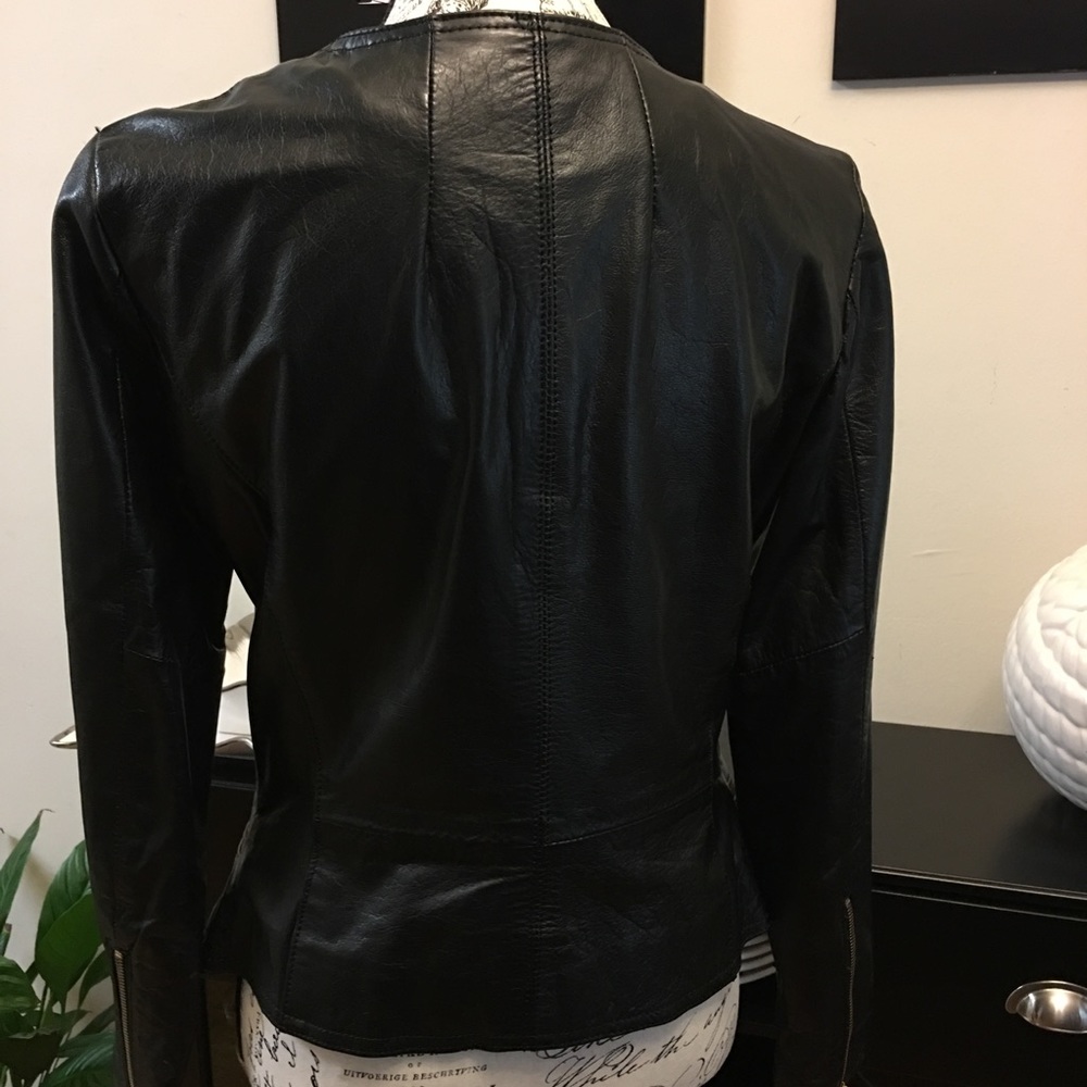 Vera Moda Cropped Leather Jacket - image 5