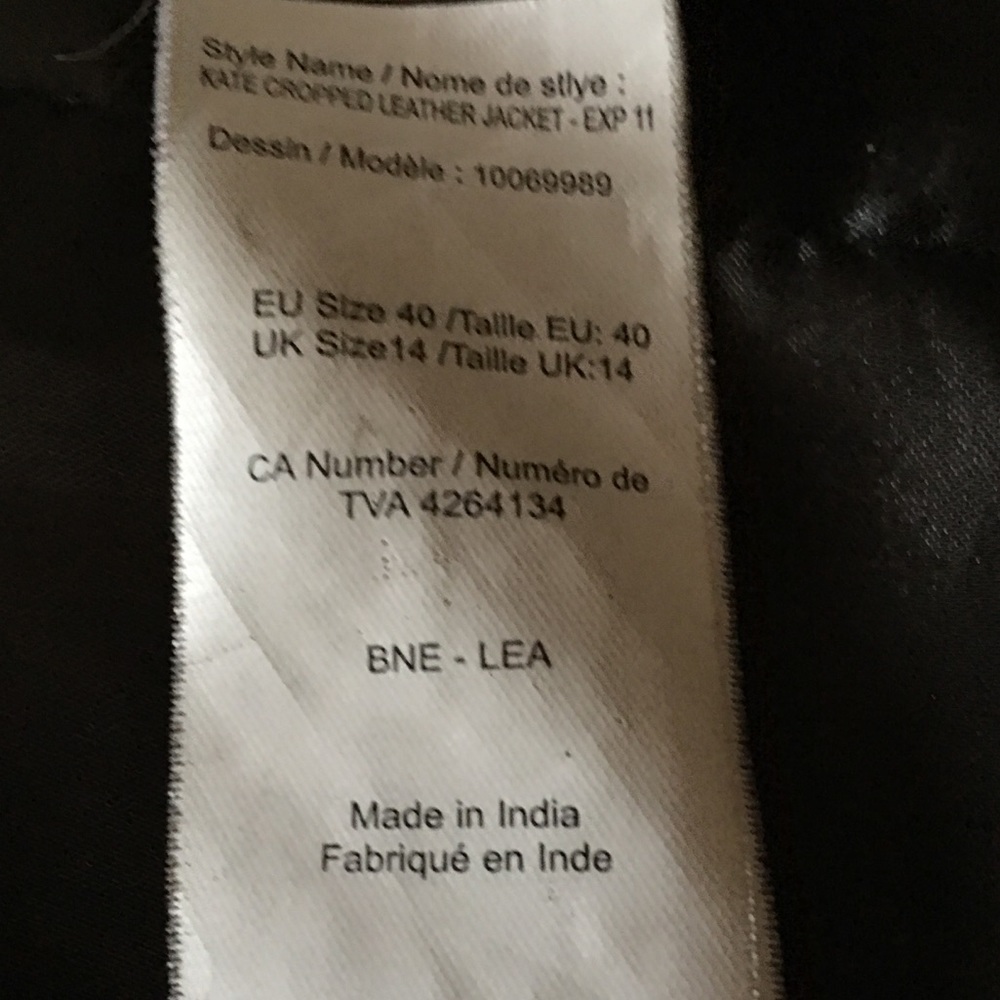 Vera Moda Cropped Leather Jacket - image 7