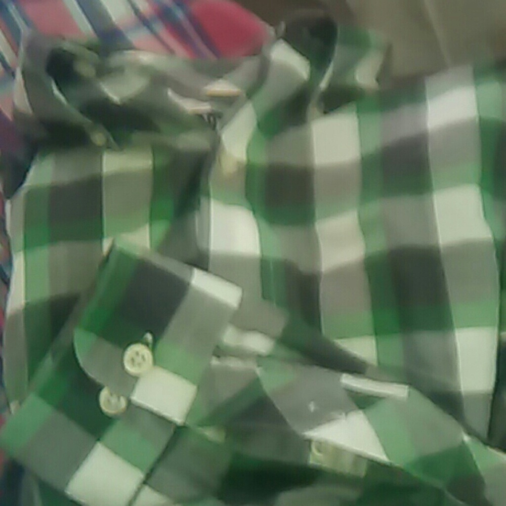 Plaid shirt(green, black)