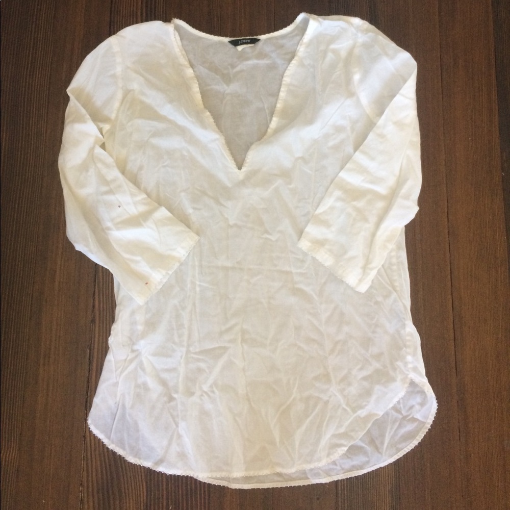J.Crew Beaded Tunic Cover-up