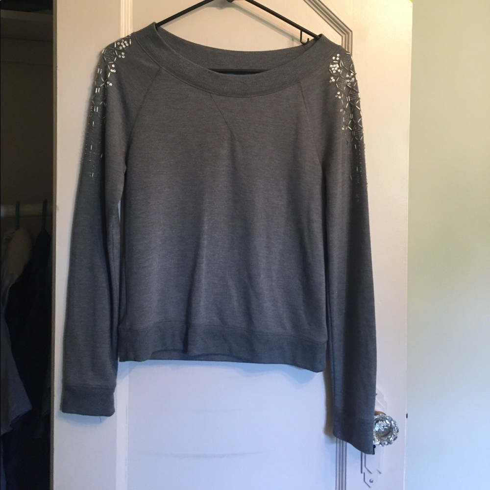 Long sleeve Tee with Shoulder Embellishments