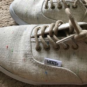 Barely Worn Speckled Canvas Lo Pro Vans Women's 6