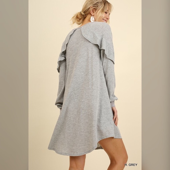 LAST 1!! Dress with Pockets and Ruffled Detail! - Picture 2 of 5