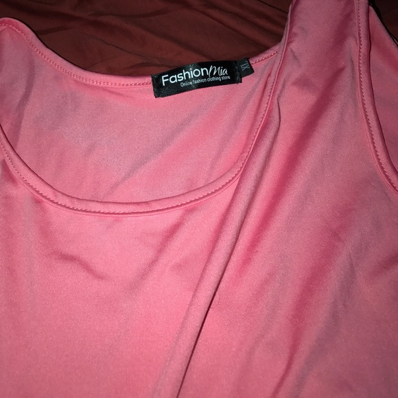 Pink striped design Maxidress - Picture 2 of 3