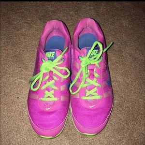 Neon Nike Air Running Shoes