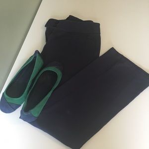 Blue Straight Leg Pants