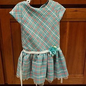 4T plaid kids dress
