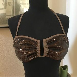 All Saints Mirelle Sequin Bikini Top