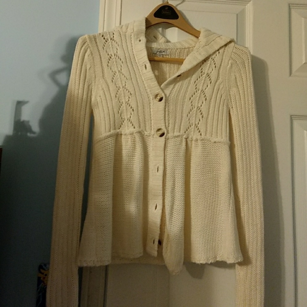 Grane Ivory  Long Sleeved Cardigan