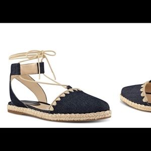 Nine West New Spadrille Sandals Size 5