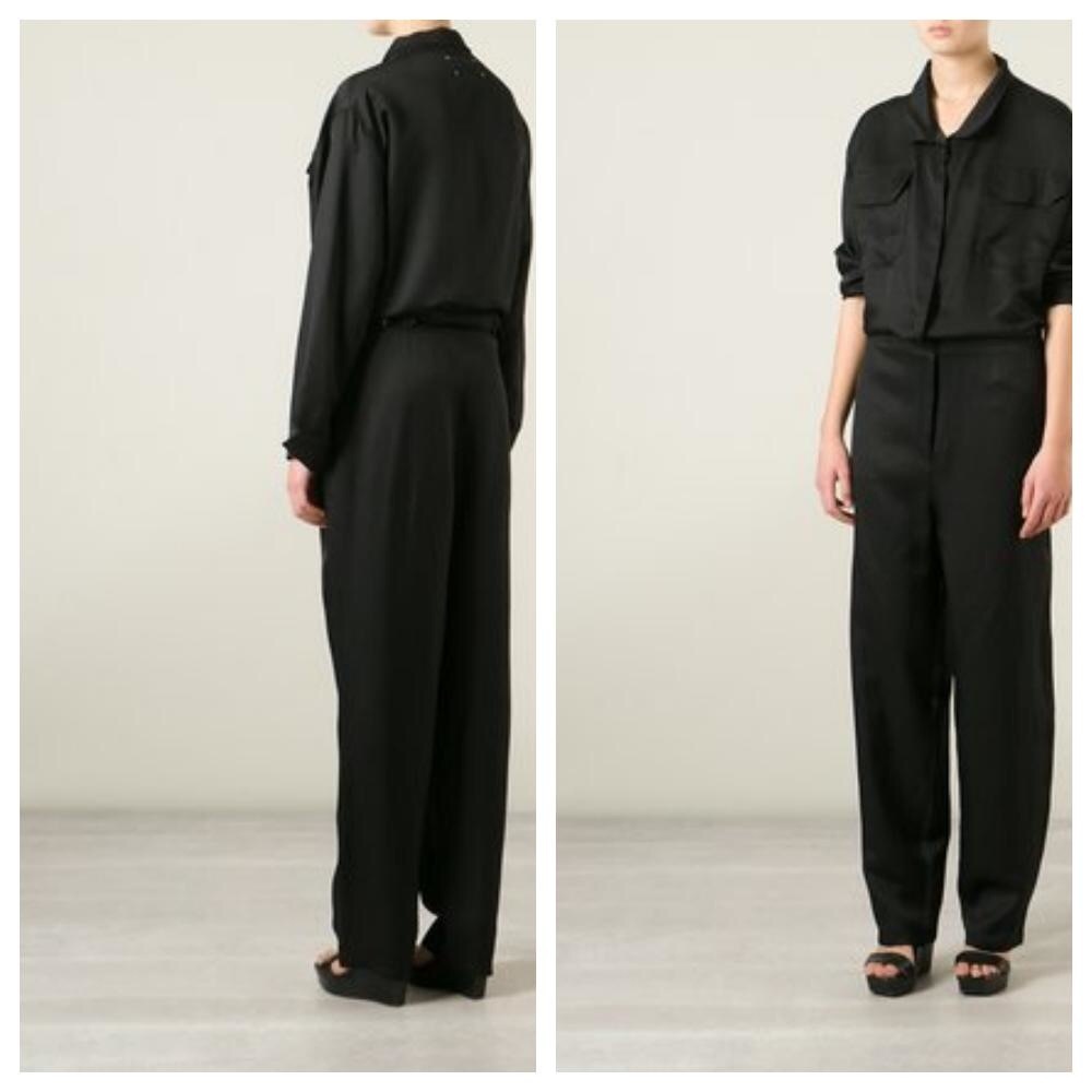 Maison Margiela Crepe Silk Car Mechanic Jumpsuit