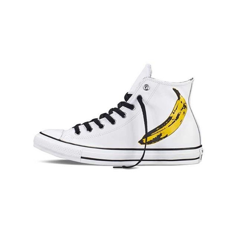 1 HOUR SALE! Converse size10 Andy Warhol leather - Picture 2 of 5