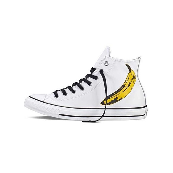 1 HOUR SALE! Converse size10 Andy Warhol leather - Picture 2 of 5