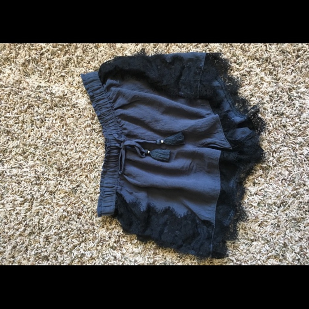 Navy and black shorts