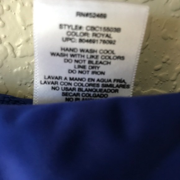 Catalina Swimwear Blue Polka Dot Top Bikini, M - Picture 4 of 4