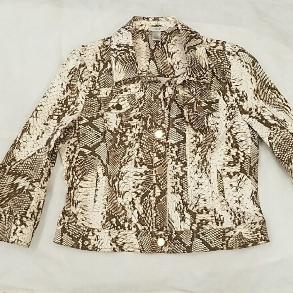 Snake jacket cache LX NWOT