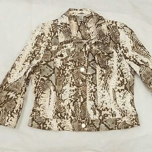 Snake jacket cache LX NWOT