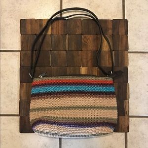 Striped Woven Straw Purse *Multi-Color*