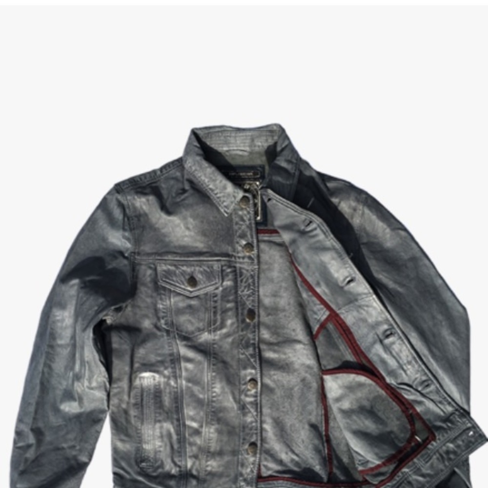 Gilded age men leather jacket Sz L or XL $500