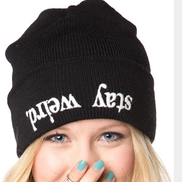 Brandy Melville Accessories - Brandy Melville Stay Weird Beanie