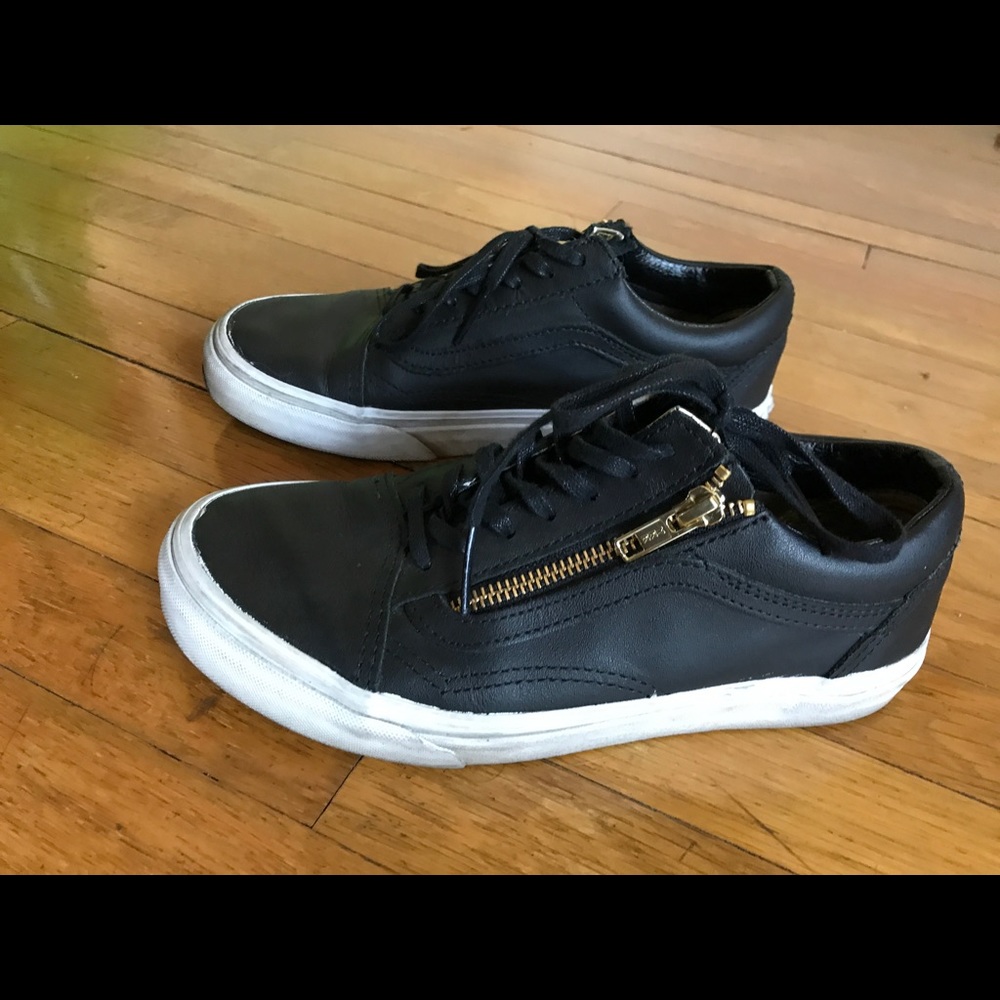 Leather Old Skool Zip