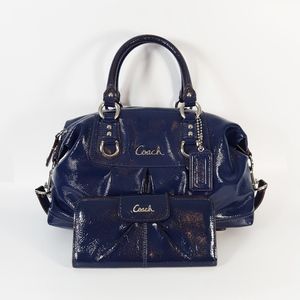 Coach F15455 Ashley Satchel & Matching Wallet Set