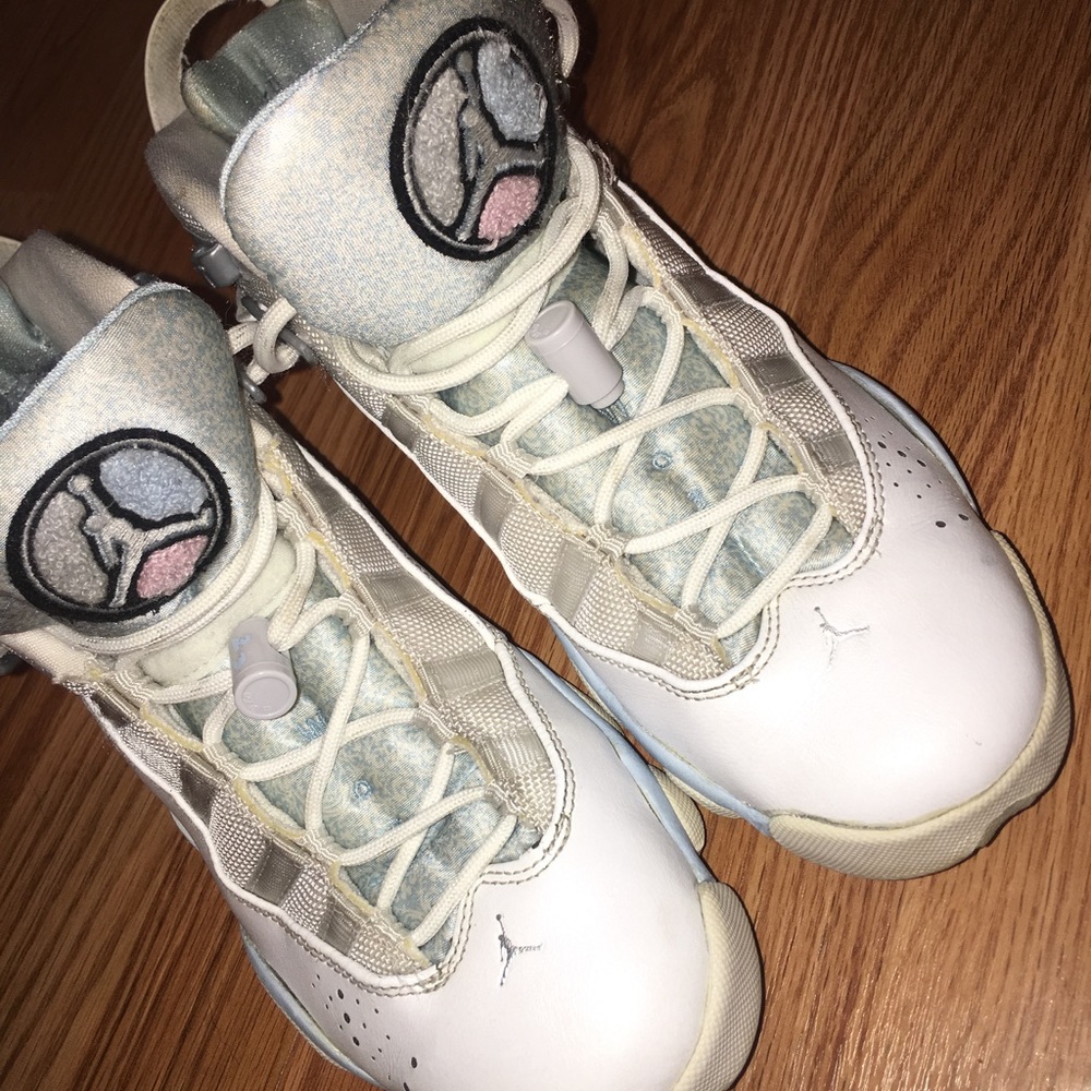 Air Jordan Six Rings- Pearly white and Light blue