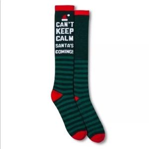 Can't keep calm santa coming Christmas socks