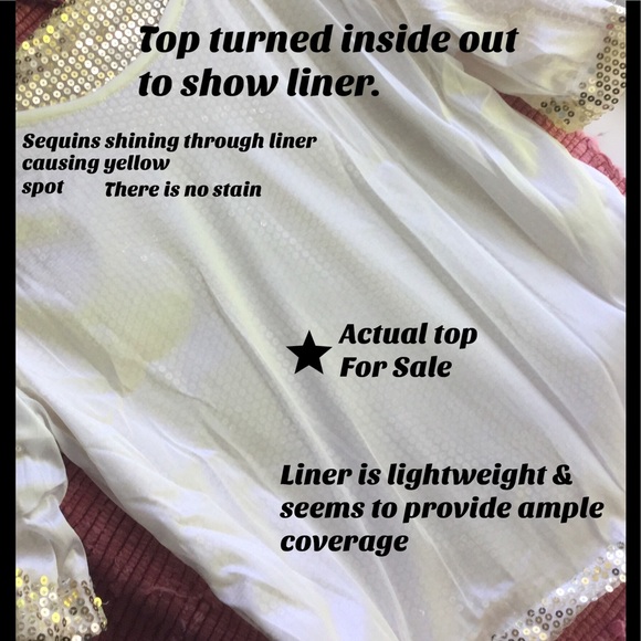 💲💲SALE MARKDOWN GOLD SEQUIN TEE - Picture 6 of 8