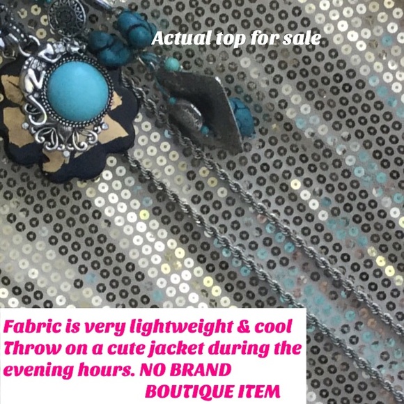 💲💲SALE MARKDOWN GOLD SEQUIN TEE - Picture 8 of 8