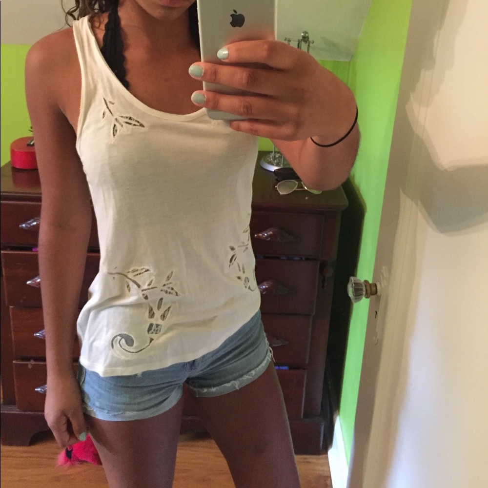white tank top