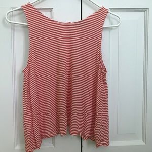 Brooklyn Industries red/white striped tank, size M