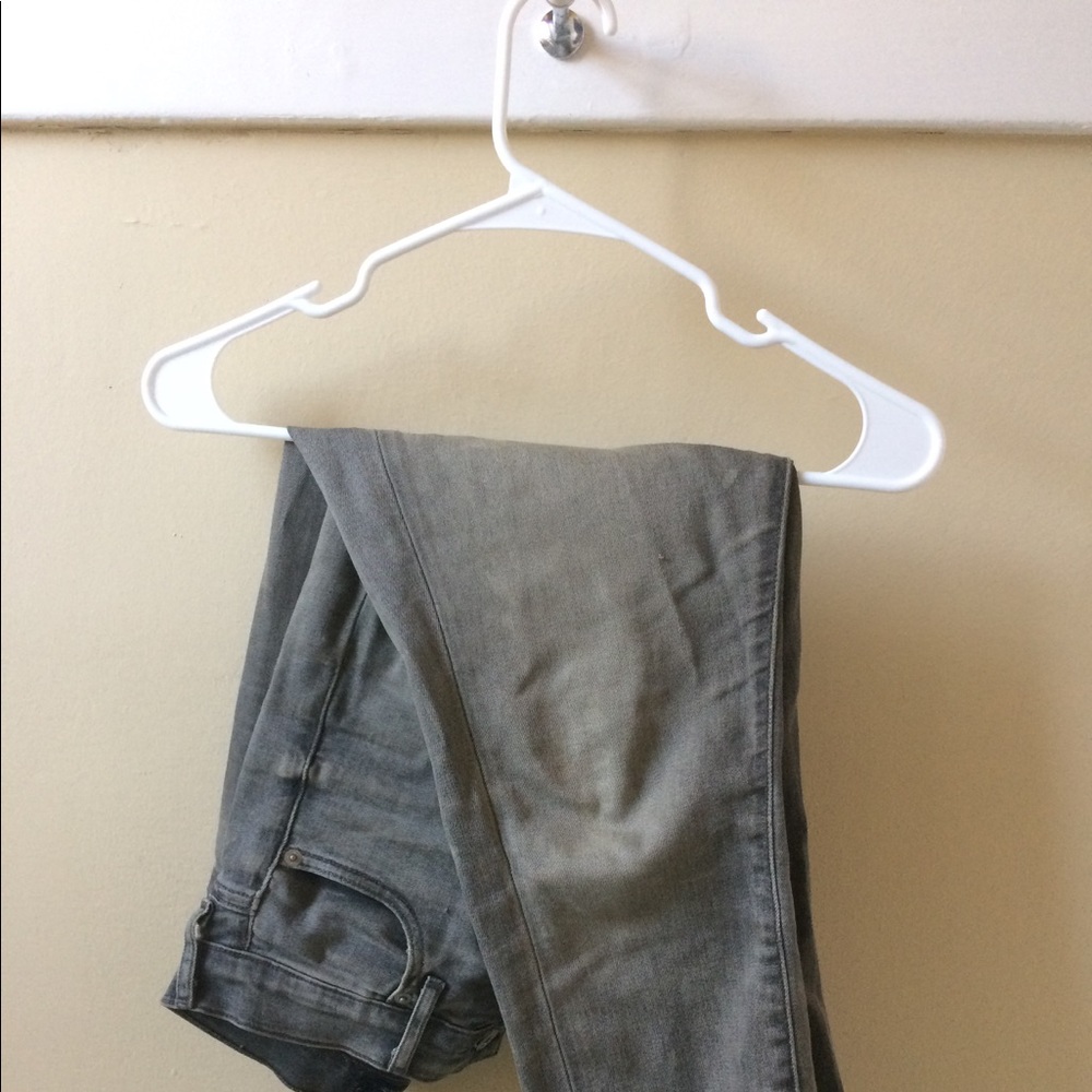 Lucky Brand Gray High-Waisted Olivia Skinny Jeans
