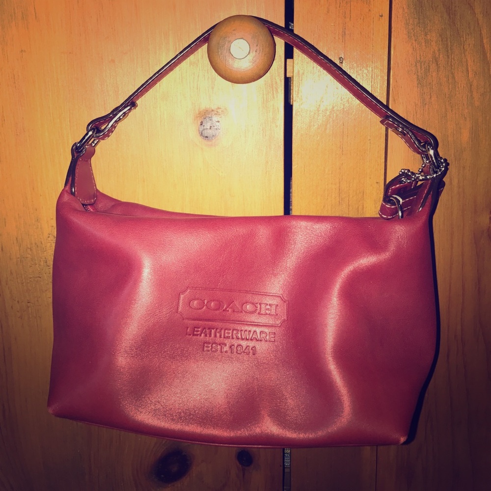 Coach Red Leather Purse