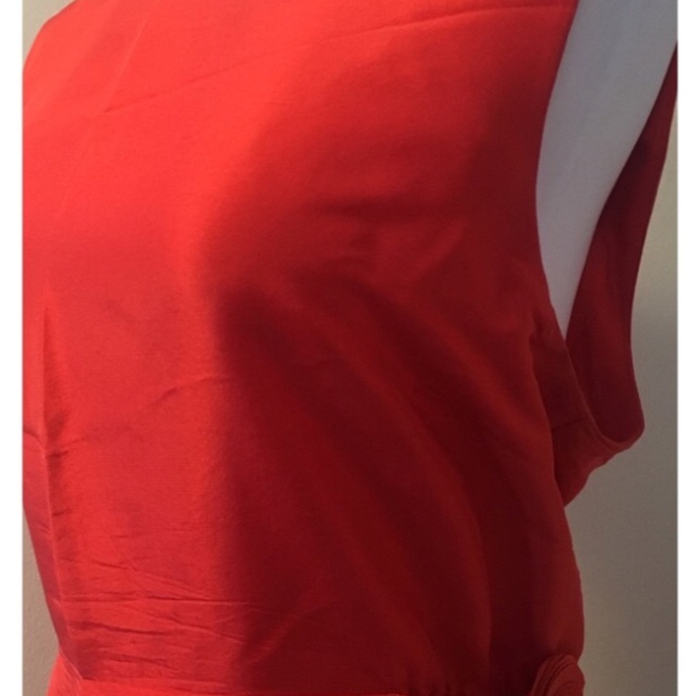 J Crew orange Georgia dress