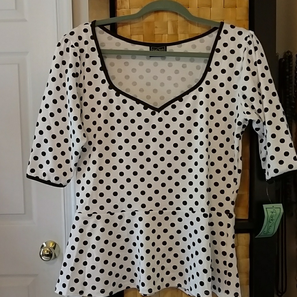 NWT 50's style blouse SEE SIZE DESCRIPTION