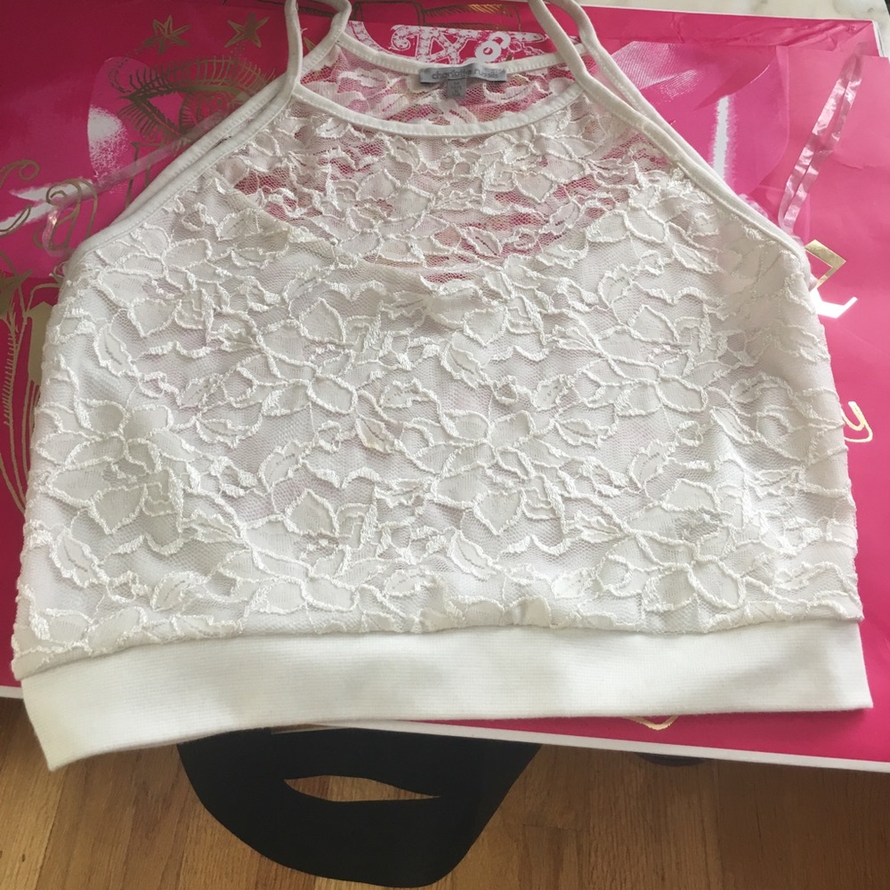 White lace top