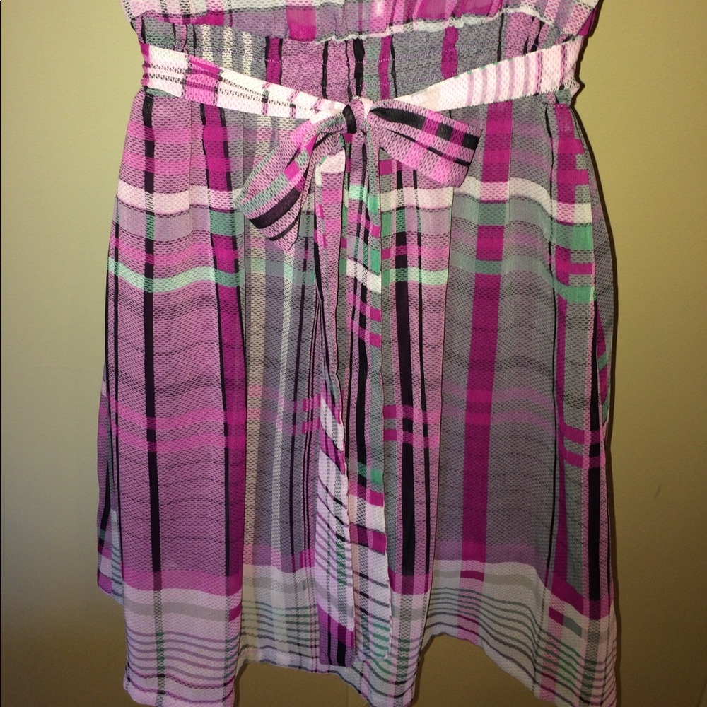 Romeo & Juliet Couture Plaid Ruffle Dress - Picture 5 of 7