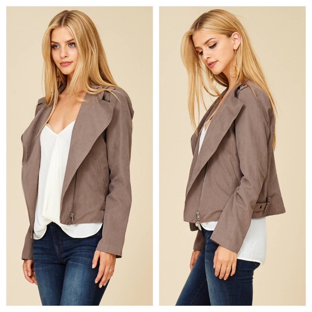 HP🎉 Mocha Moto Jacket - Picture 2 of 7