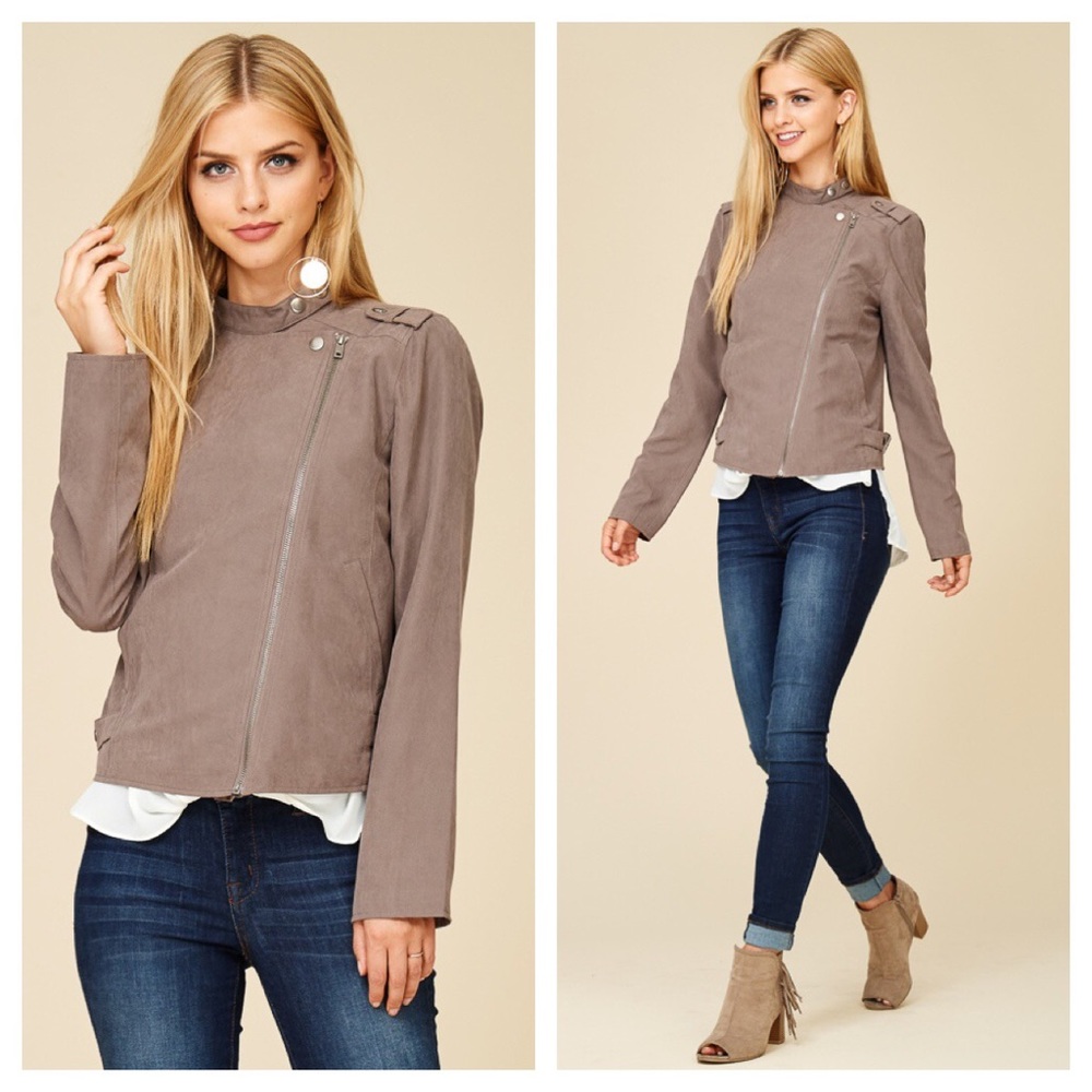 HP🎉 Mocha Moto Jacket - Picture 4 of 7