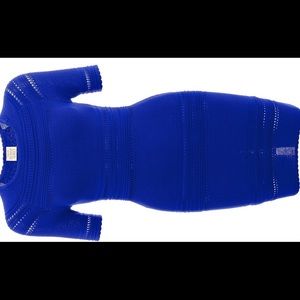 Torn by Ronny Kobo crochet knit body con dress XS