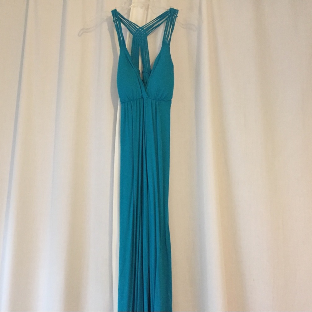 Turquoise maxi dress