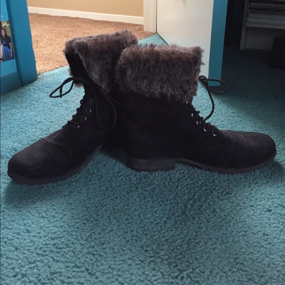 Forever 21 lace up boots - Picture 1 of 1