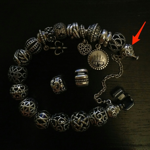 AUTHENTIC Love Connection Pandora Safety Chain - Picture 1 of 2