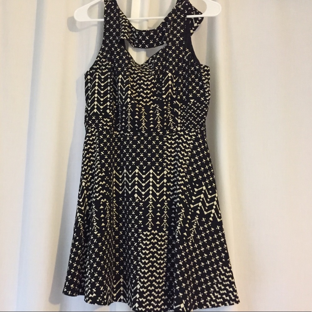 Black patterned dress