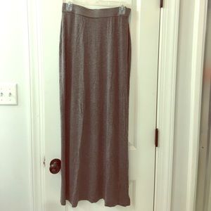 Gray maxi skirt